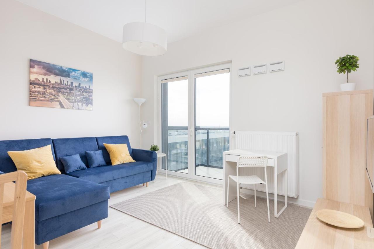 Wola Chic Blue Apartment 바르샤바 외부 사진