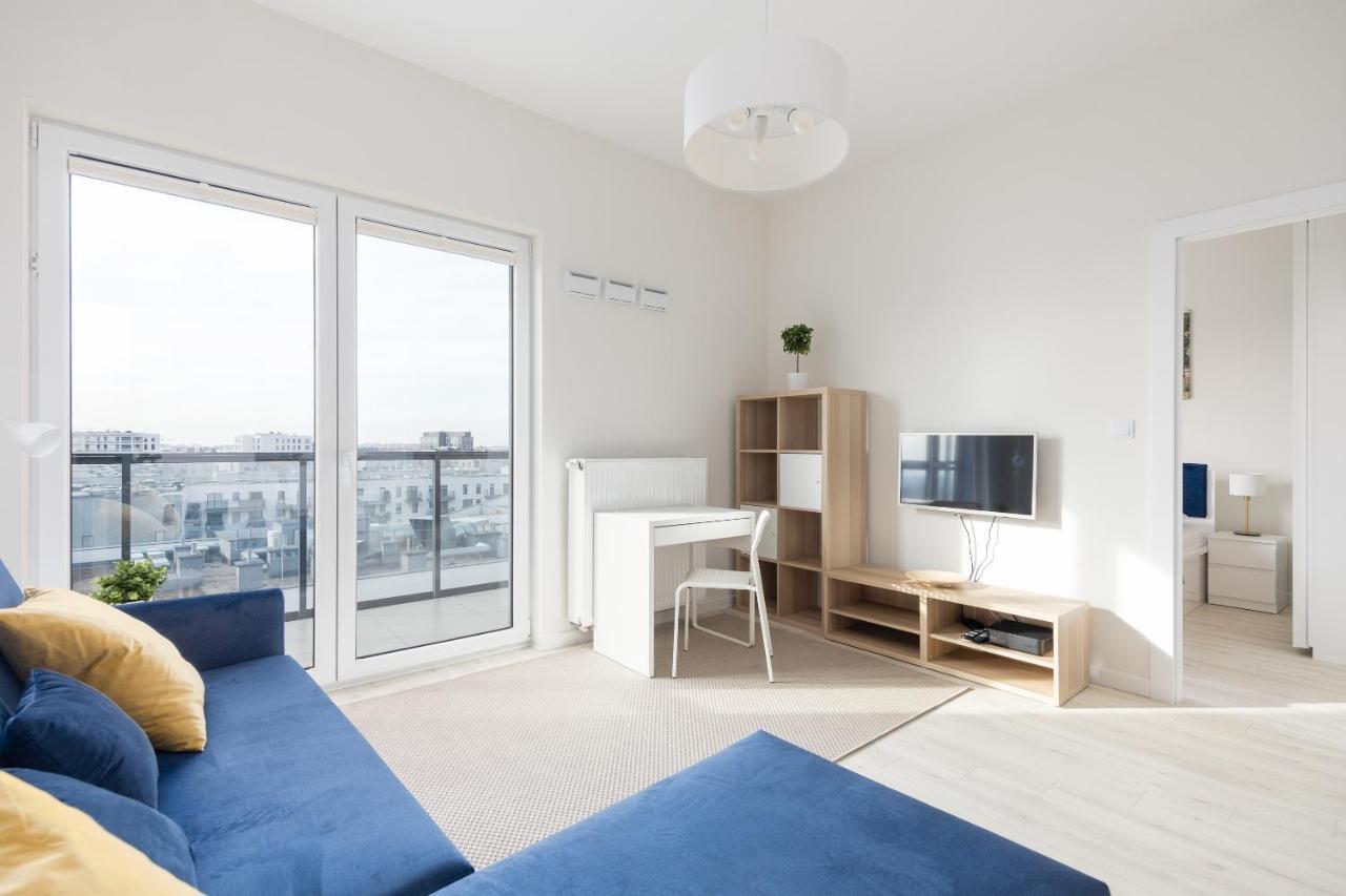 Wola Chic Blue Apartment 바르샤바 외부 사진