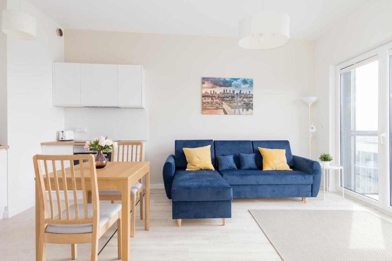 Wola Chic Blue Apartment 바르샤바 외부 사진