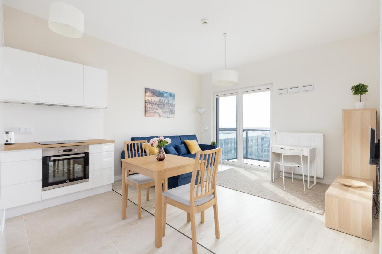 Wola Chic Blue Apartment 바르샤바 외부 사진