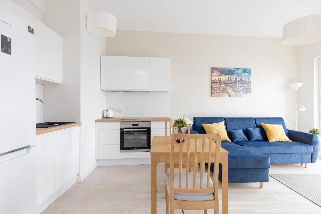 Wola Chic Blue Apartment 바르샤바 외부 사진