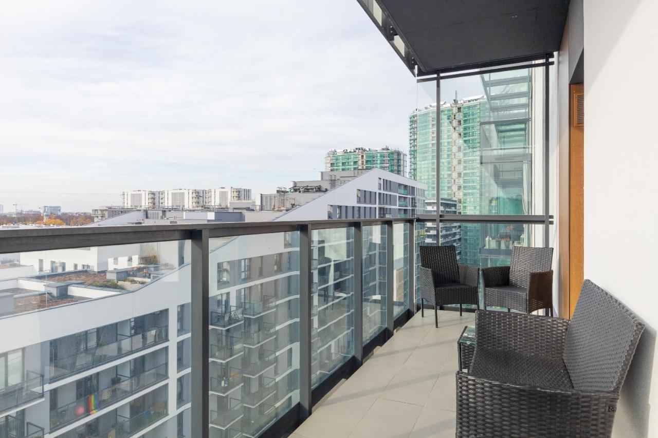 Wola Chic Blue Apartment 바르샤바 외부 사진