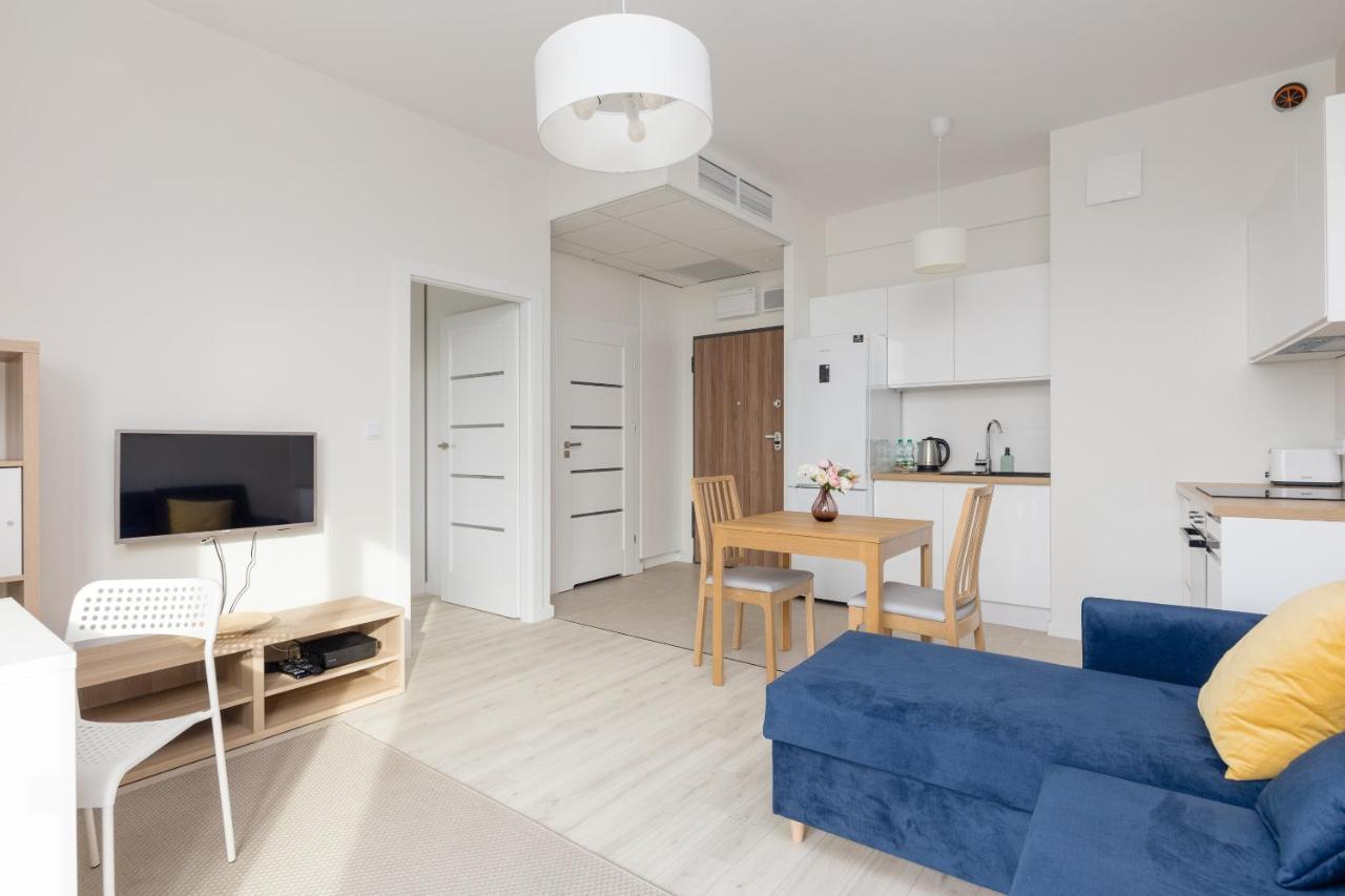 Wola Chic Blue Apartment 바르샤바 외부 사진